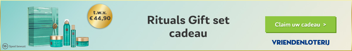 Vriendenloterij prijzenpakket met Gratis Rituals Gift set
